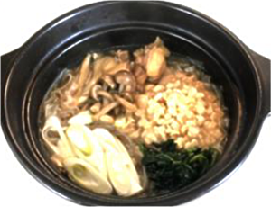 鍋焼きフォー または 米粉ごぼううどん